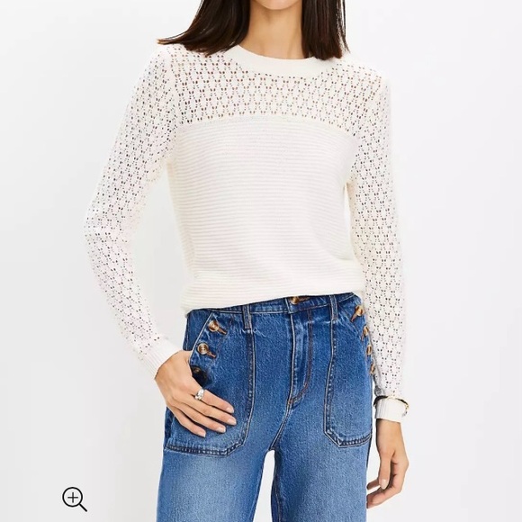 Loft Textured Stitch Sweater - Picture 3 of 5